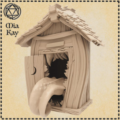 Mimic Outhouse miniature by M3DM