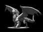 Red Dragon Ancient Adult Young Wyrmling miniature by MZ4250