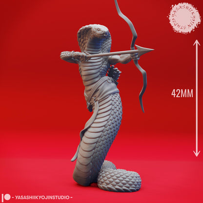 Yuan-ti miniature by Yasashii Kyojin Studio