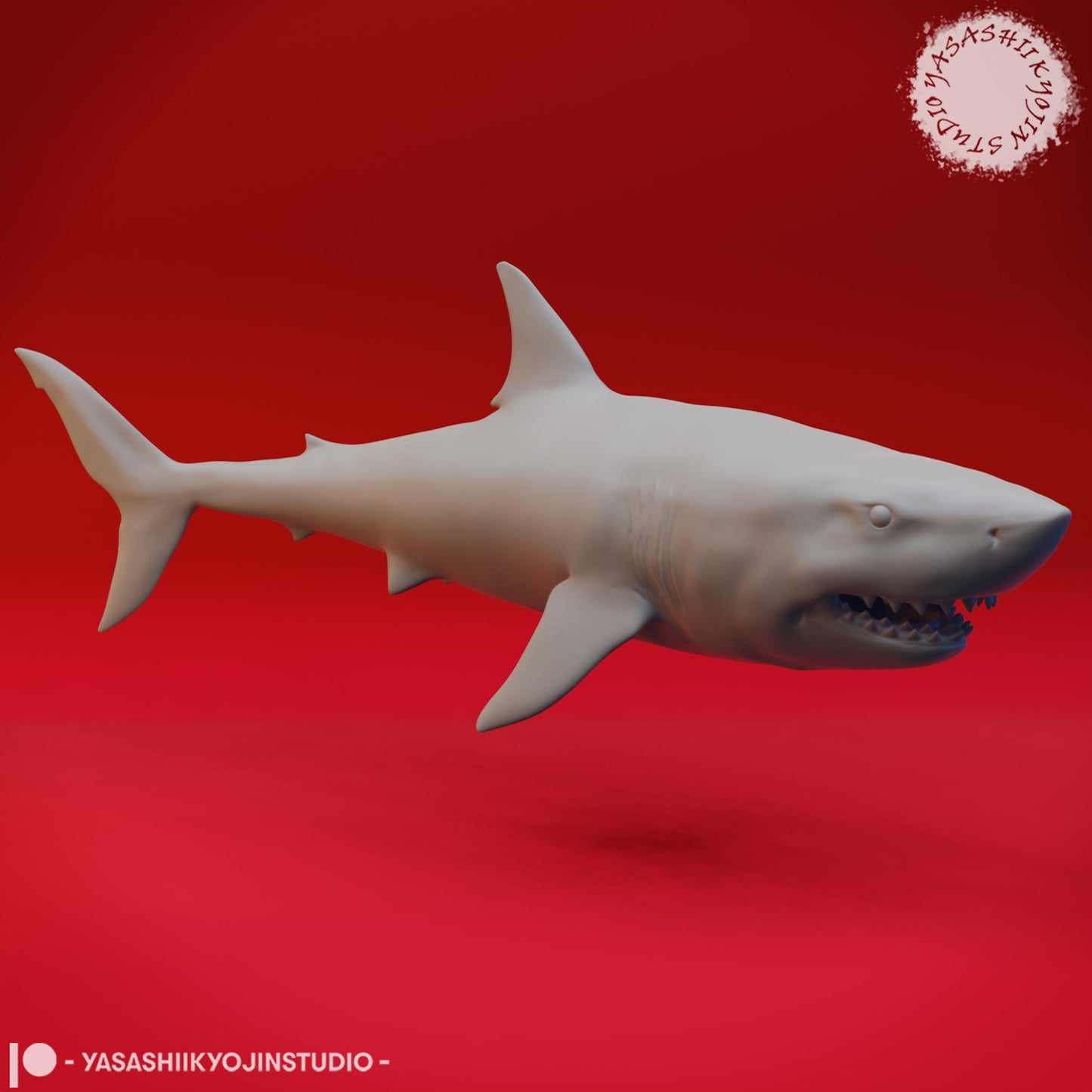 Shark miniature by Yasashii Kyojin Studio