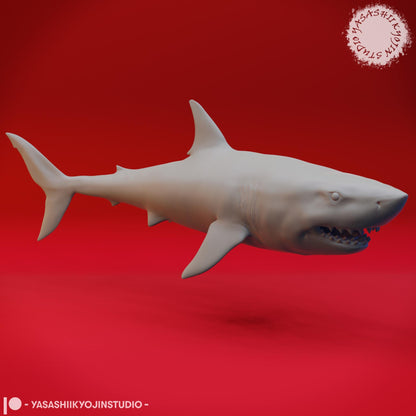 Shark miniature by Yasashii Kyojin Studio