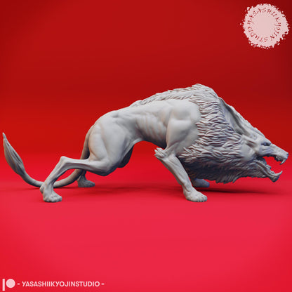 Worg miniature by Yasashii Kyojin Studio
