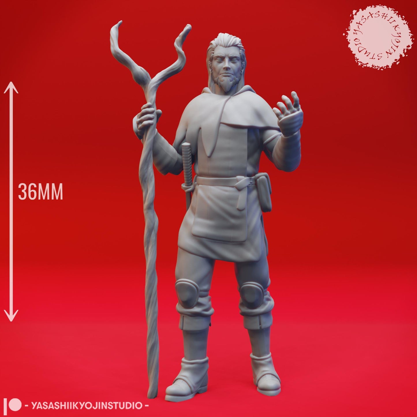 Druid miniature by Yasashii Kyojin Studio