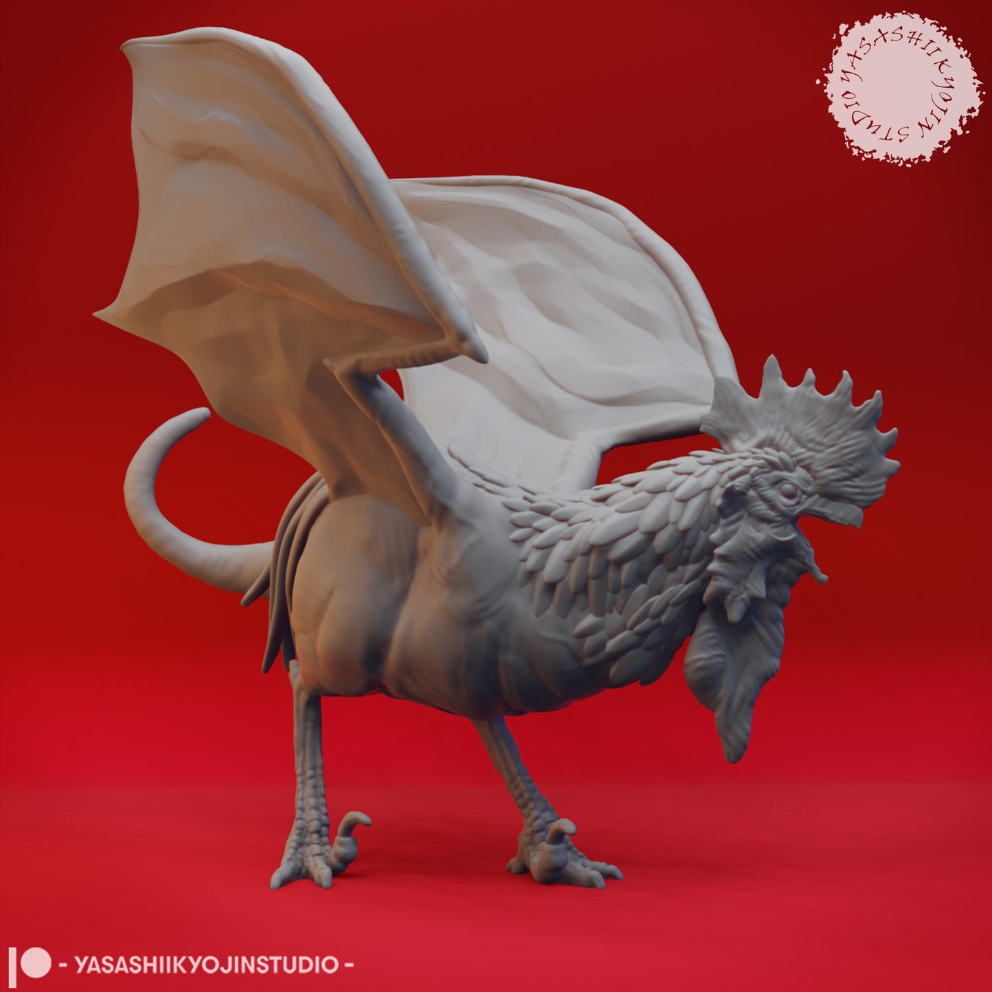 Cockatrice miniature by Yasashii Kyojin Studio