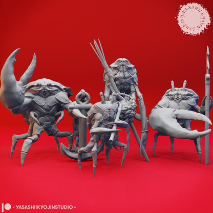 Crabfolk miniature by Yasashii Kyojin Studio