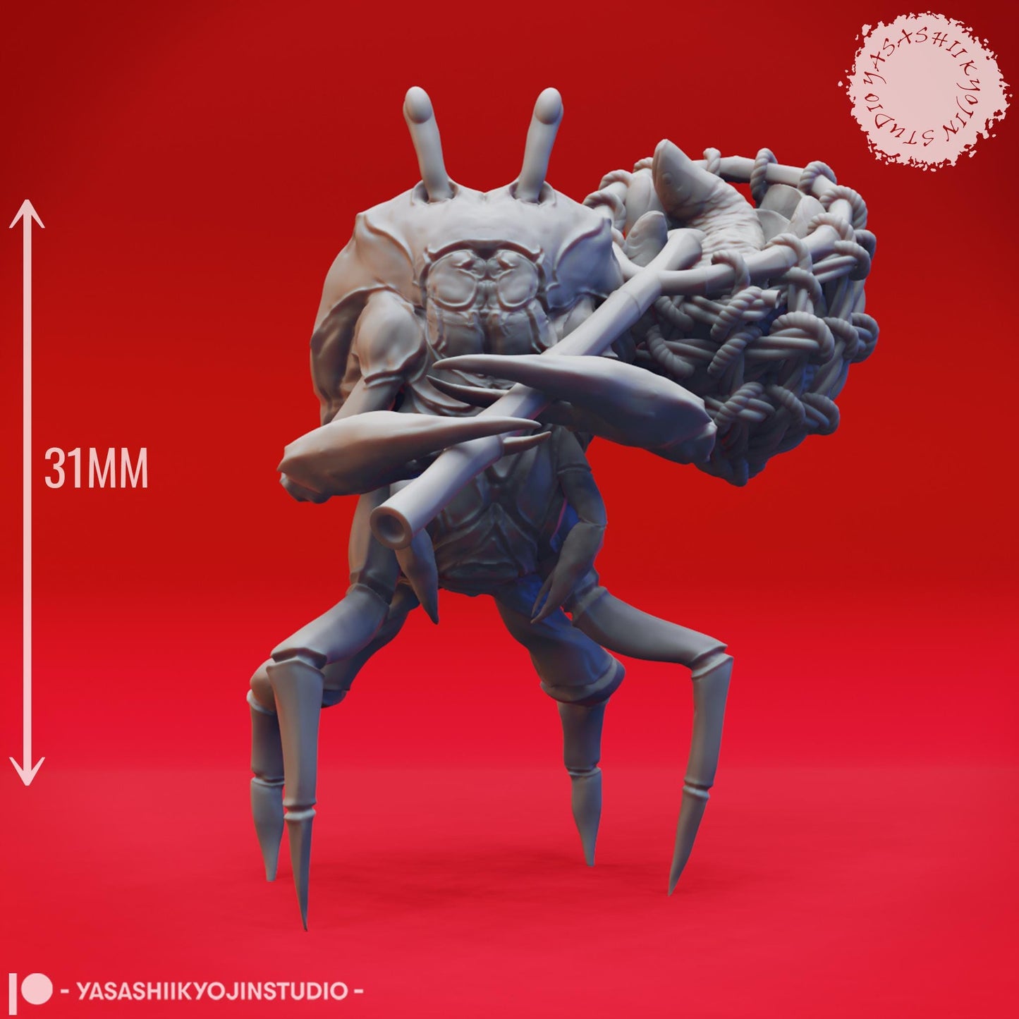 Crabfolk miniature by Yasashii Kyojin Studio