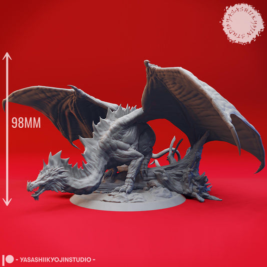 Green Dragon miniature by Yasashii Kyojin Studio