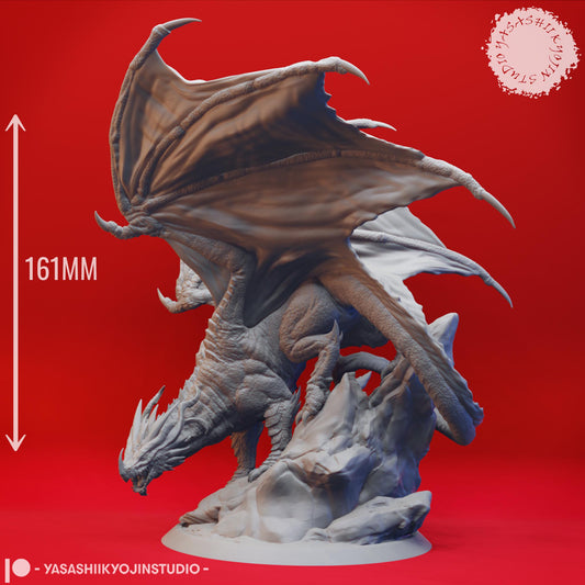 Ancient Red Dragon miniature by Yasashii Kyojin Studio