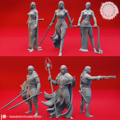 Drow miniature by Yasashii Kyojin Studio