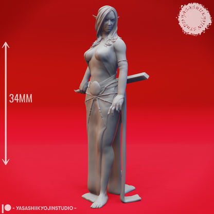 Drow miniature by Yasashii Kyojin Studio