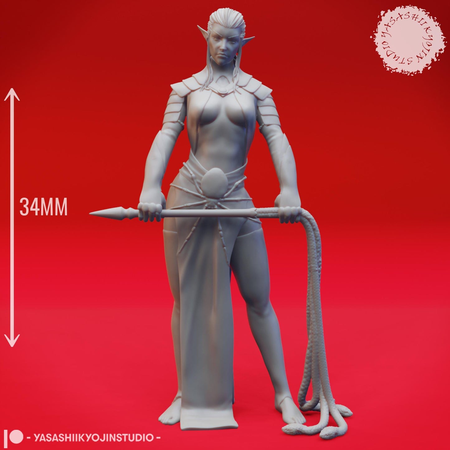 Drow miniature by Yasashii Kyojin Studio