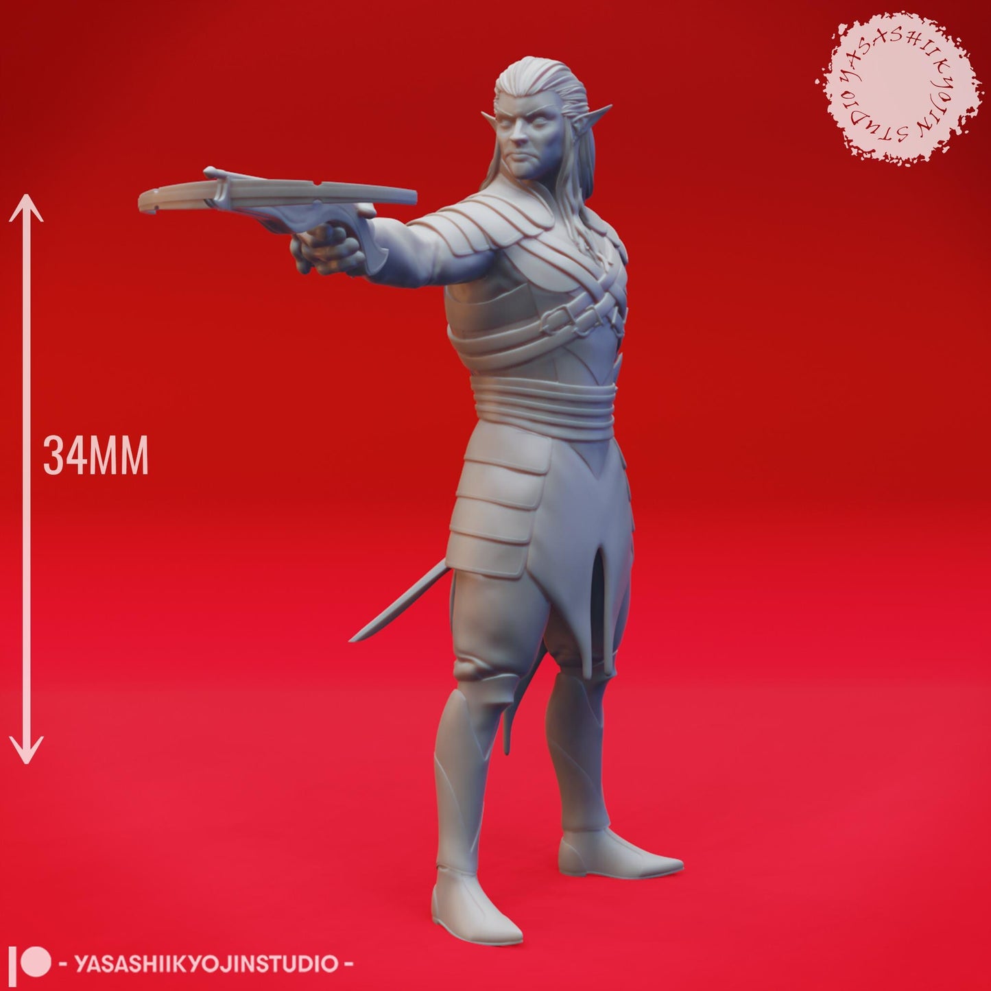 Drow miniature by Yasashii Kyojin Studio