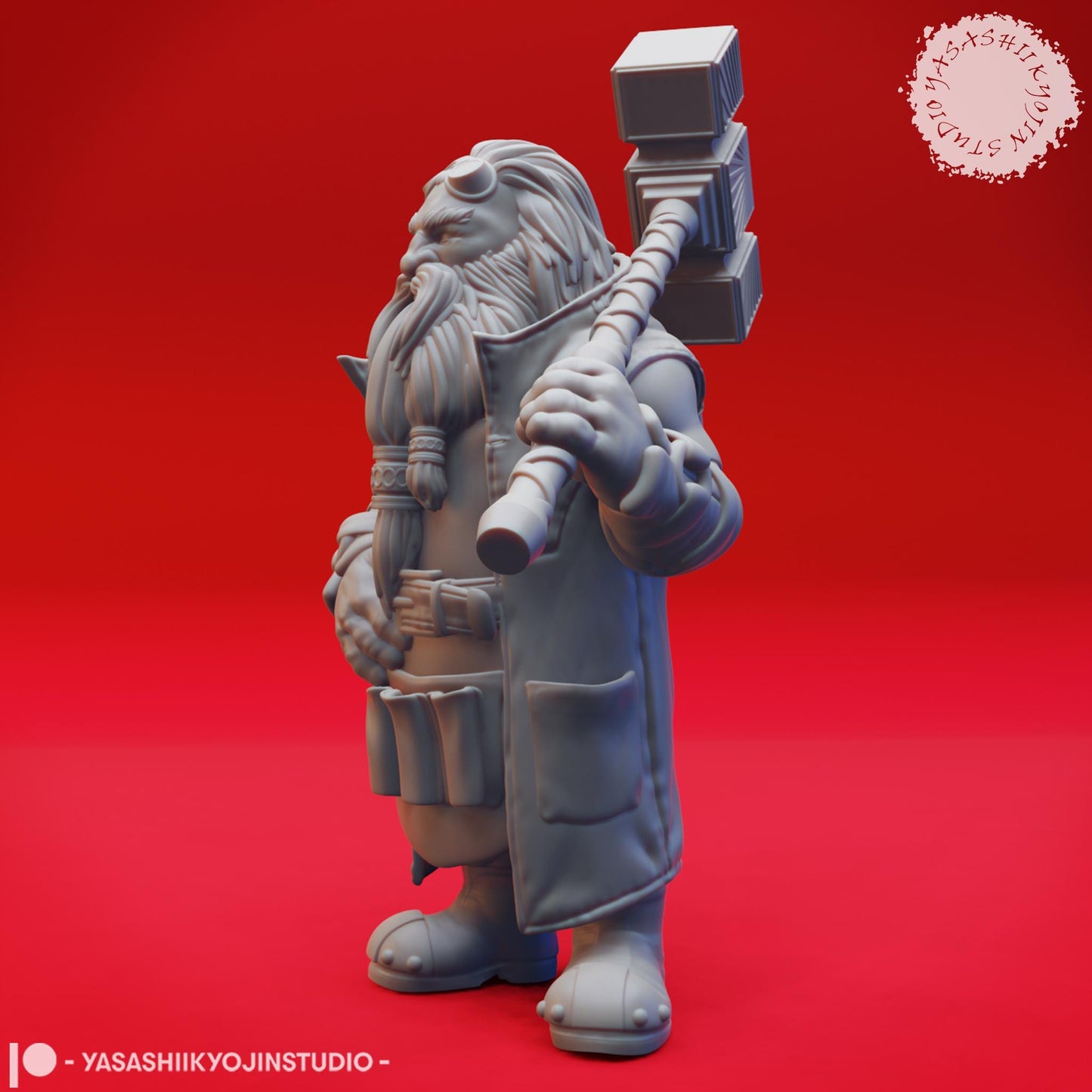 Dwarf Rockseeker miniature by Yasashii Kyojin Studio