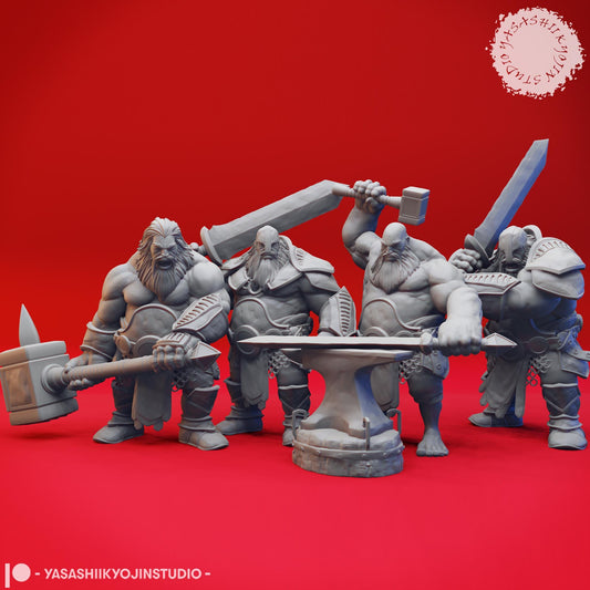 Fire Giant miniature by Yasashii Kyojin Studio