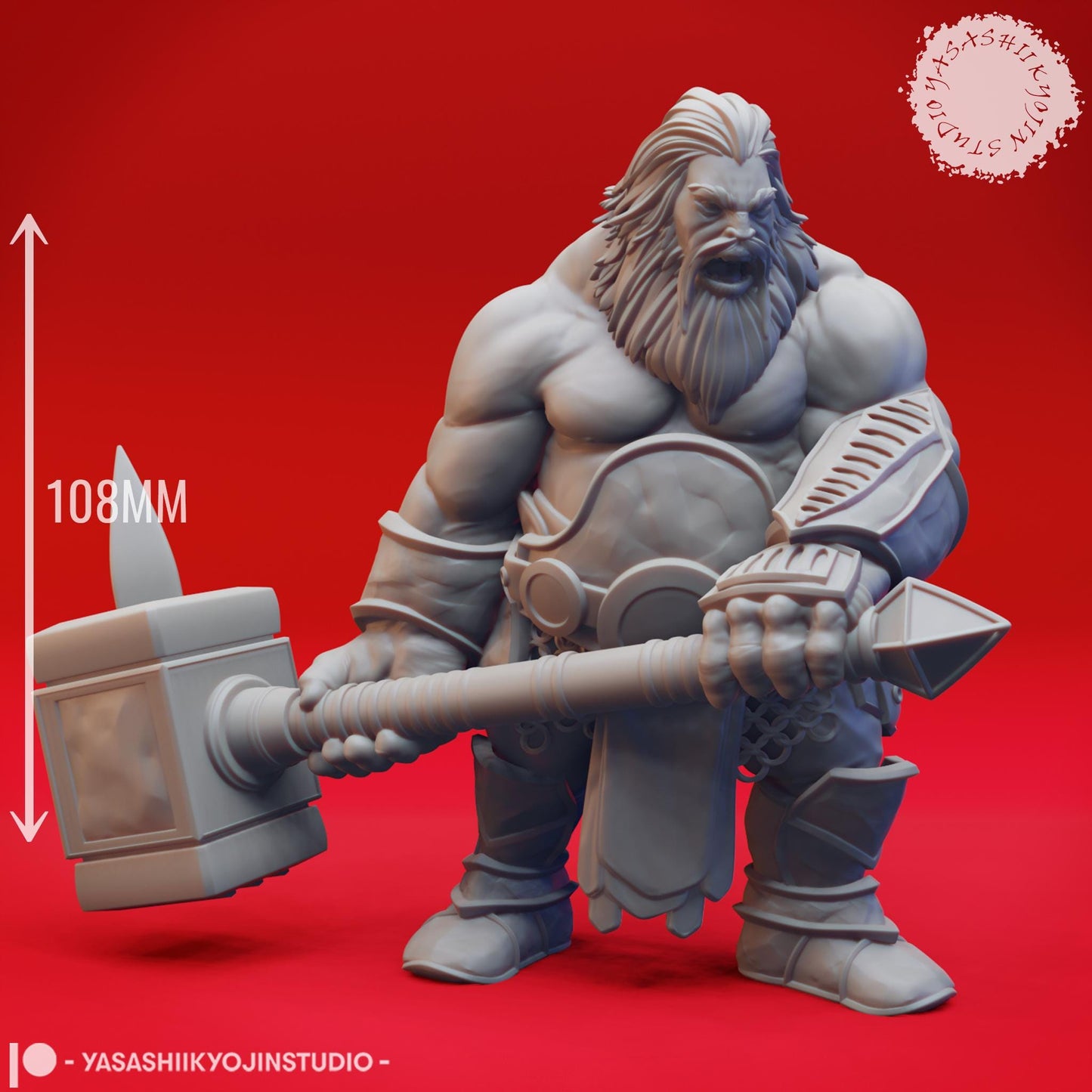 Fire Giant miniature by Yasashii Kyojin Studio