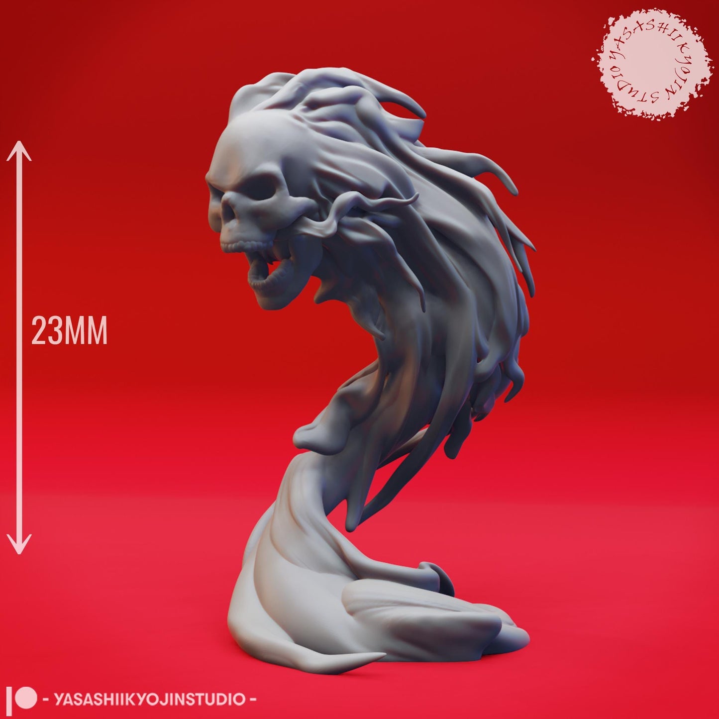 Flameskull miniature by Yasashii Kyojin Studio