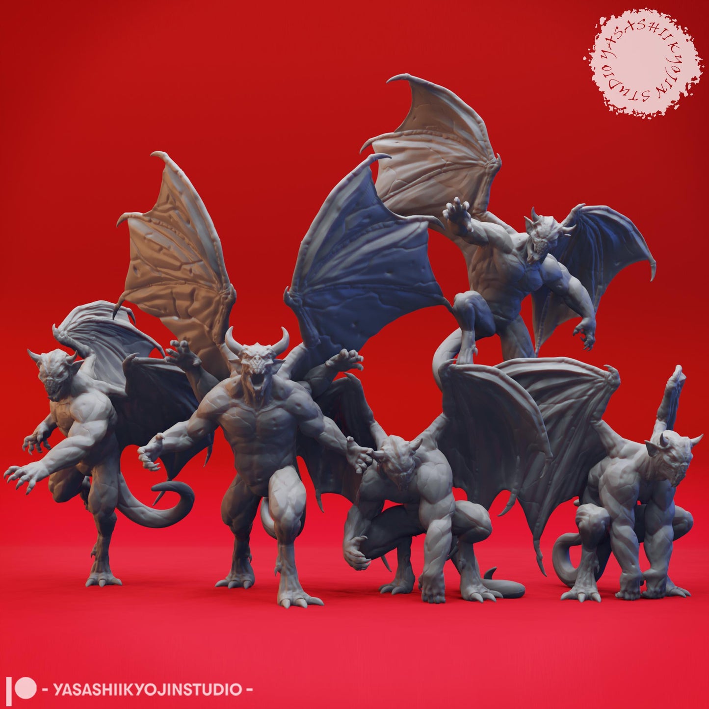 Gargoyle miniature by Yasashii Kyojin Studio