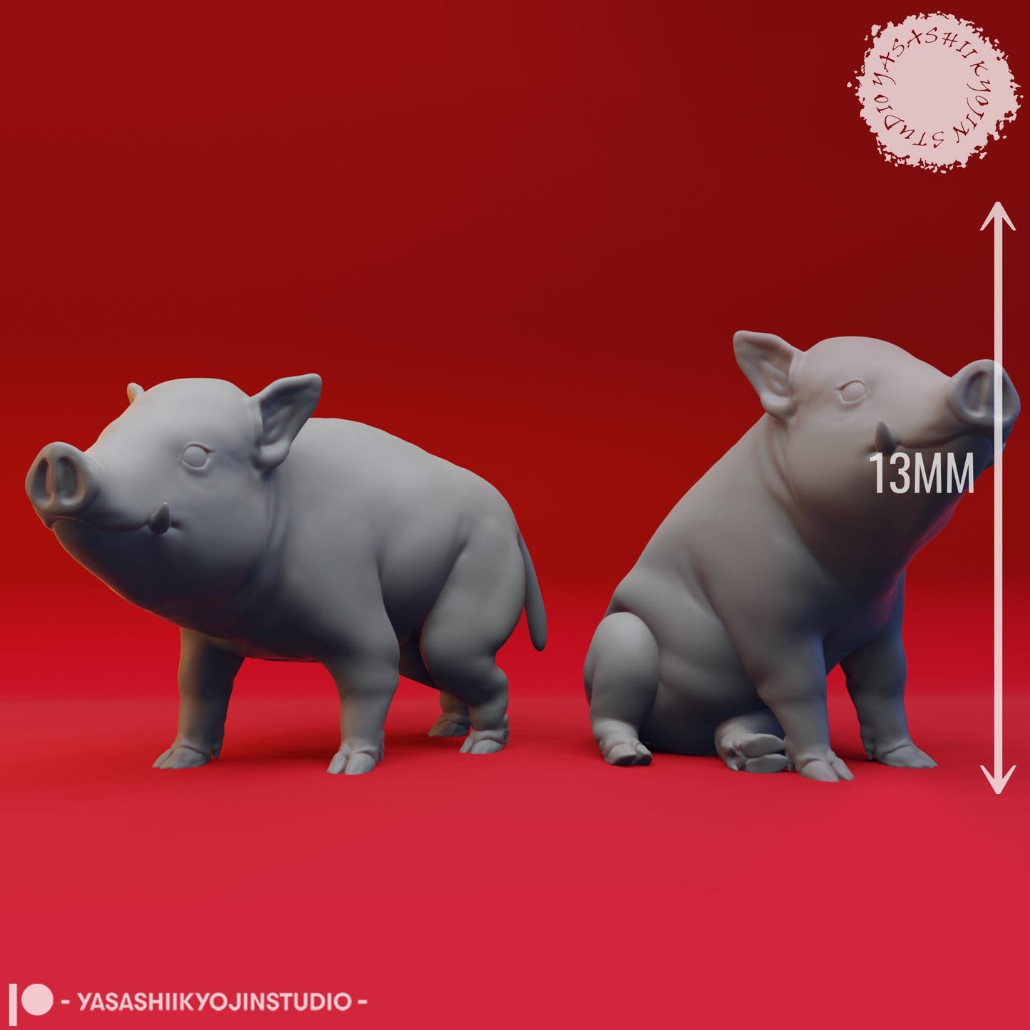 Giant Boar miniature by Yasashii Kyojin Studio