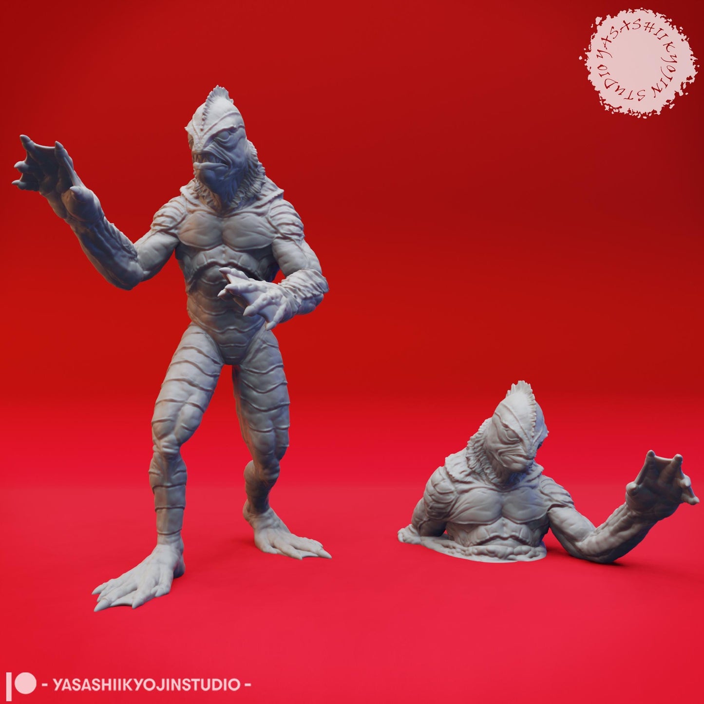 Gillman miniature by Yasashii Kyojin Studio
