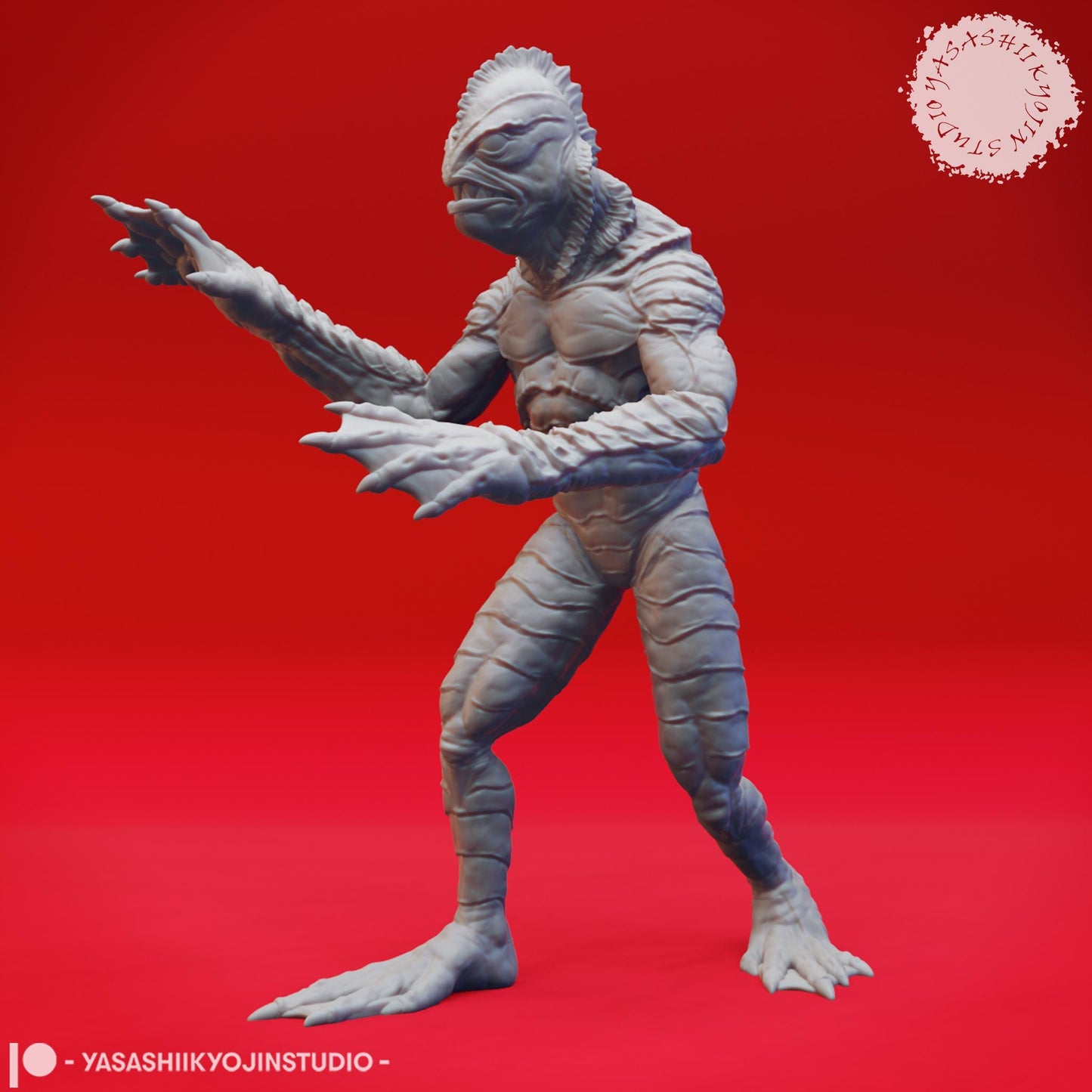 Gillman miniature by Yasashii Kyojin Studio