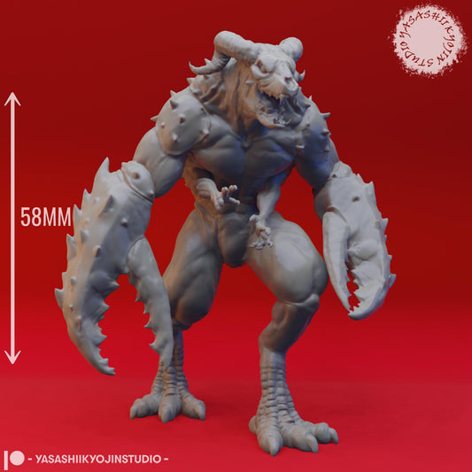 Glabrezu miniature by Yasashii Kyojin Studio