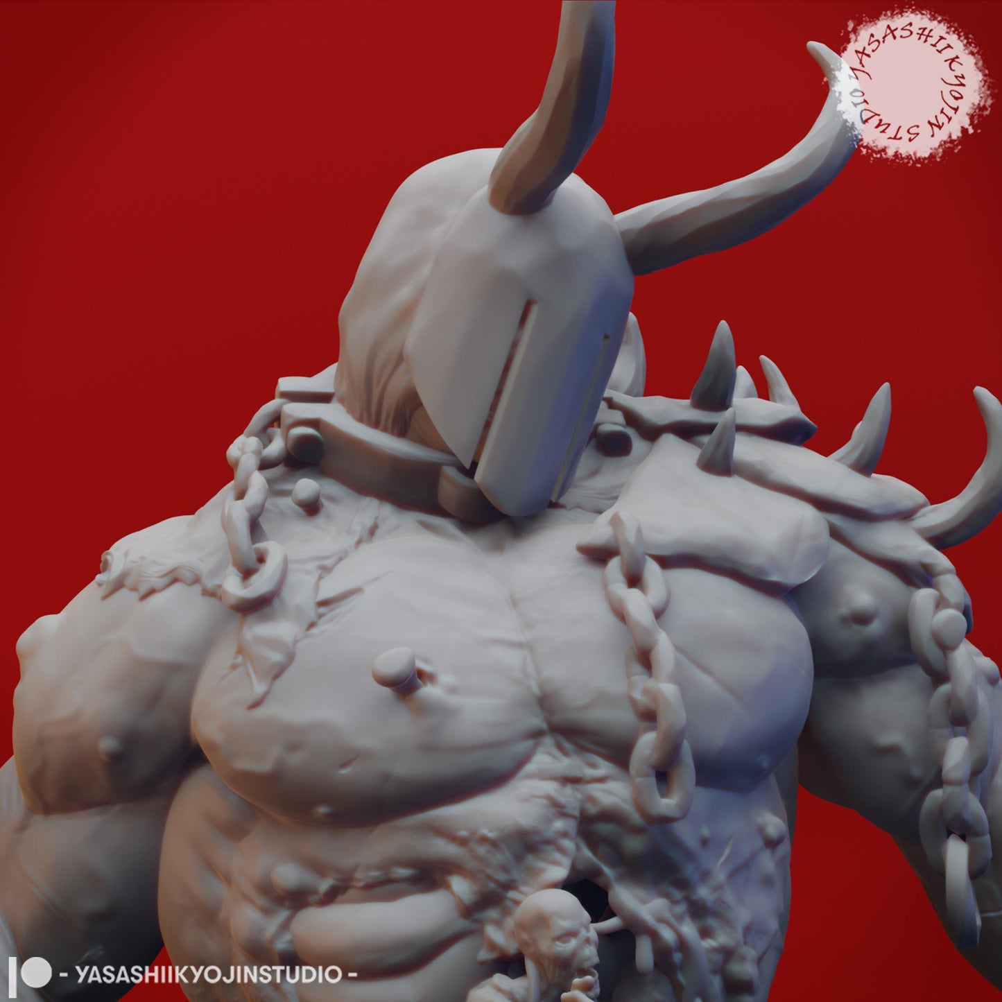 Grave Titan miniature by Yasashii Kyojin Studio