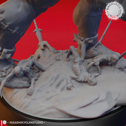 Grave Titan miniature by Yasashii Kyojin Studio