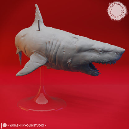 Great Wight Shark miniature by Yasashii Kyojin Studio