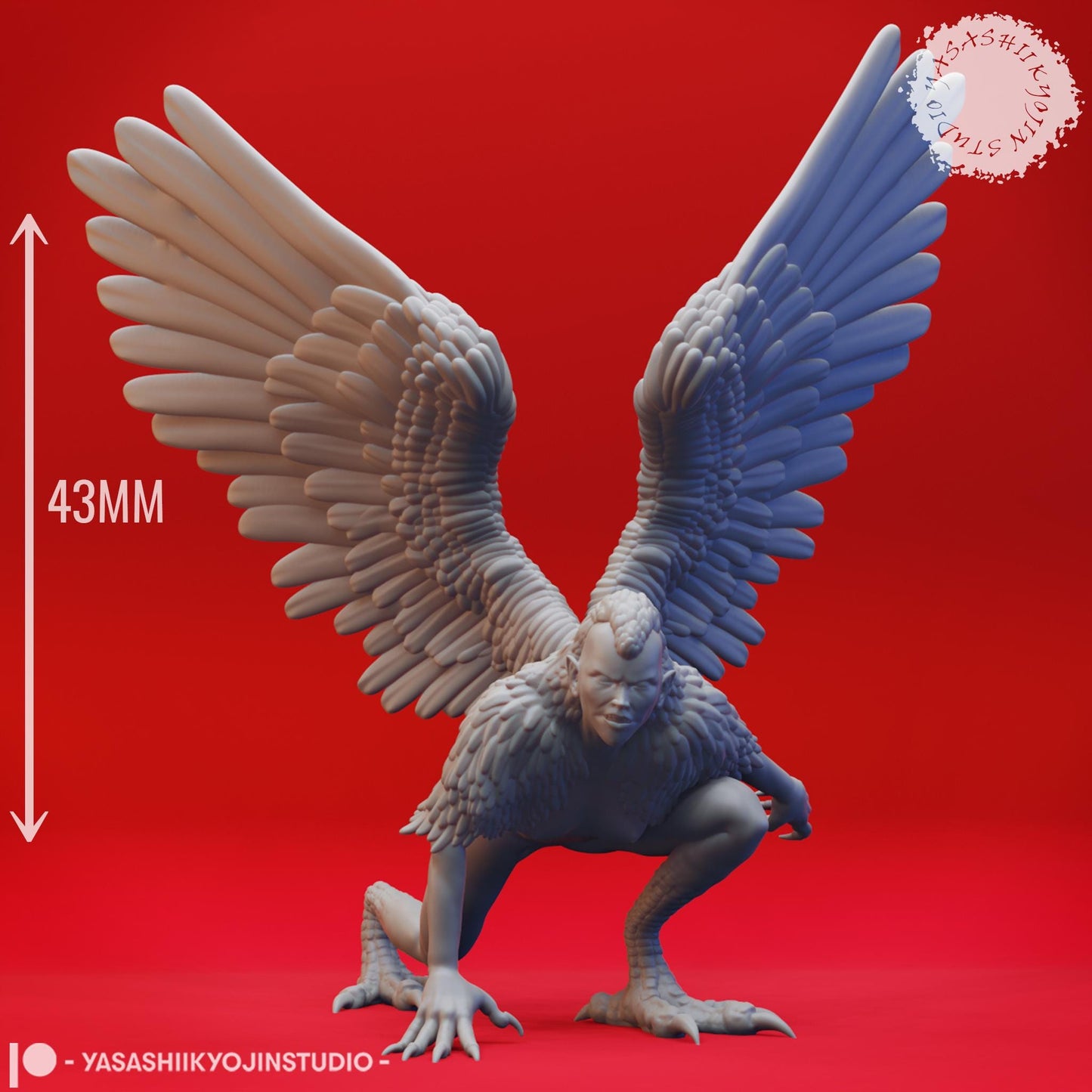 Harpy miniature by Yasashii Kyojin Studio