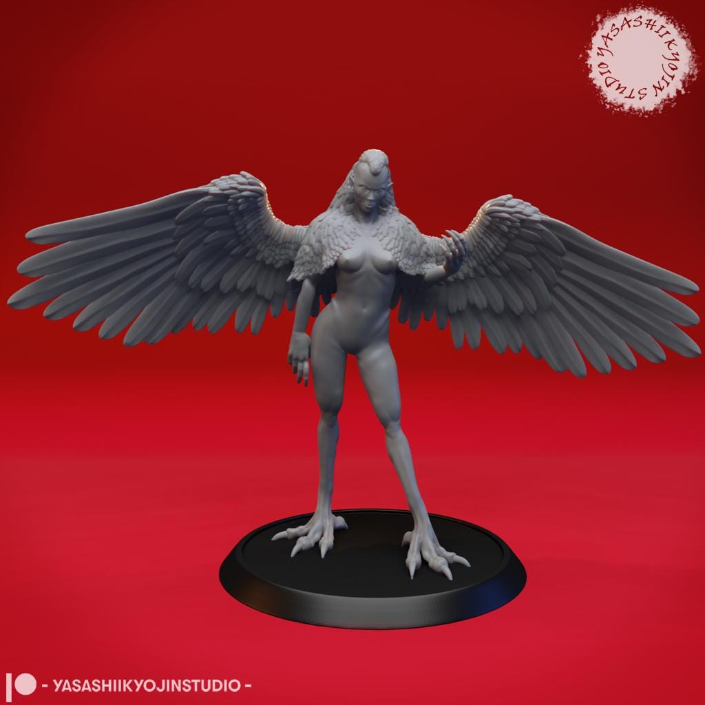 Harpy miniature by Yasashii Kyojin Studio