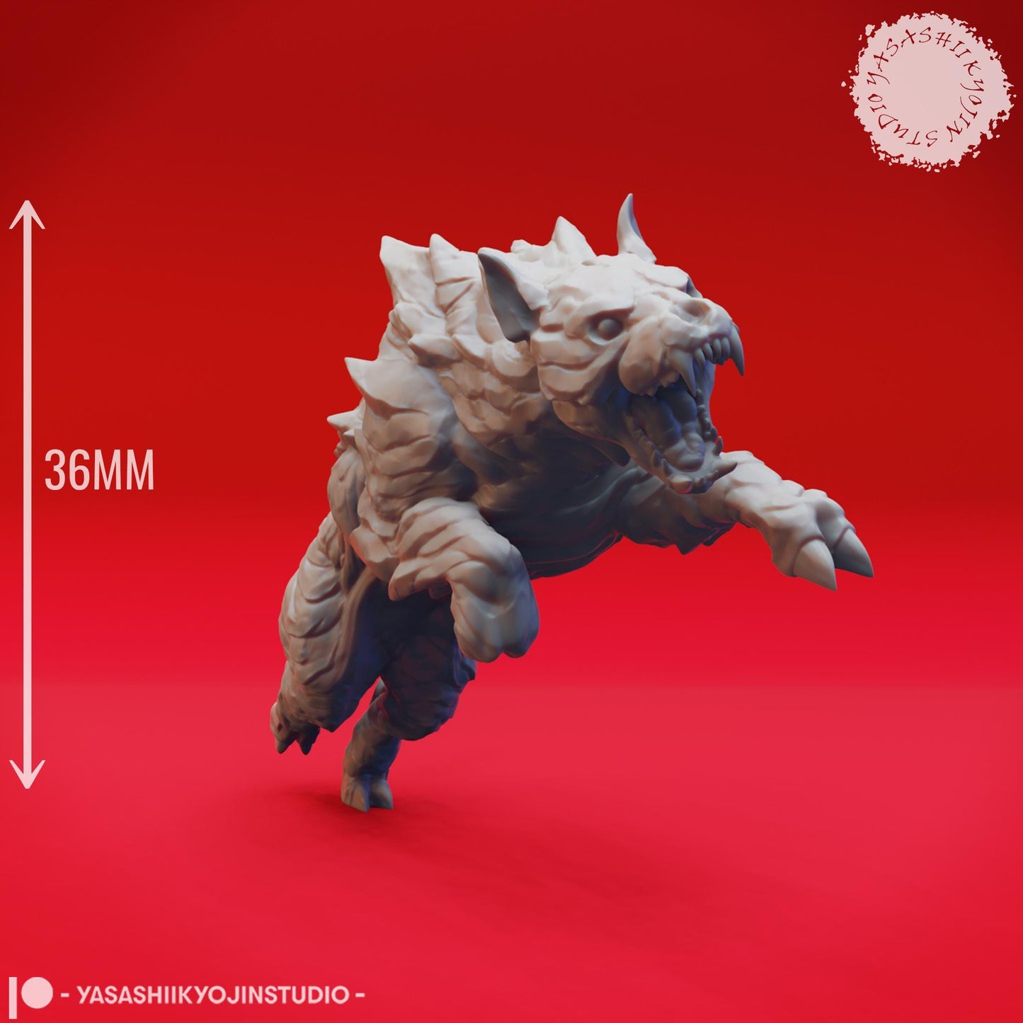 Hellhound miniature by Yasashii Kyojin Studio