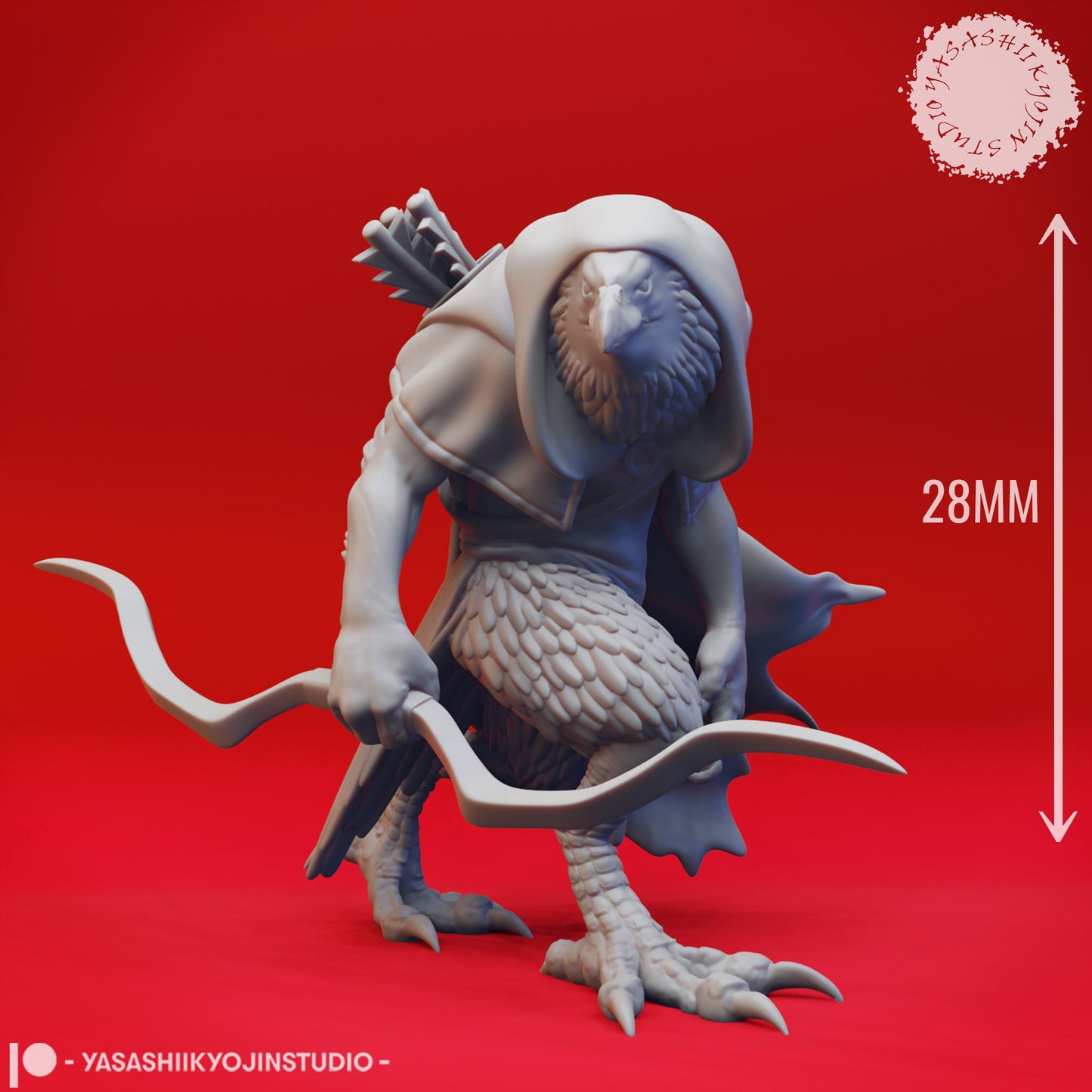 Kenku miniature by Yasashii Kyojin Studio