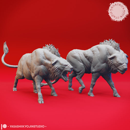 Leucrotta miniature by Yasashii Kyojin Studio