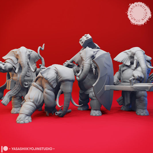 Loxodon miniature by Yasashii Kyojin Studio