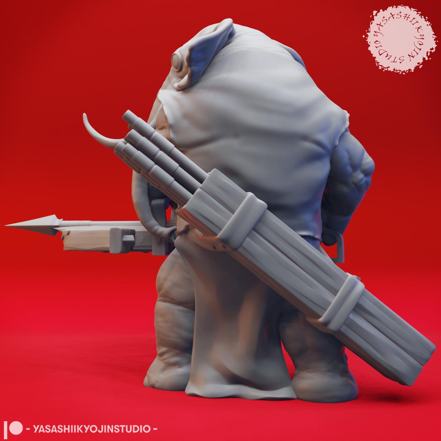Loxodon miniature by Yasashii Kyojin Studio