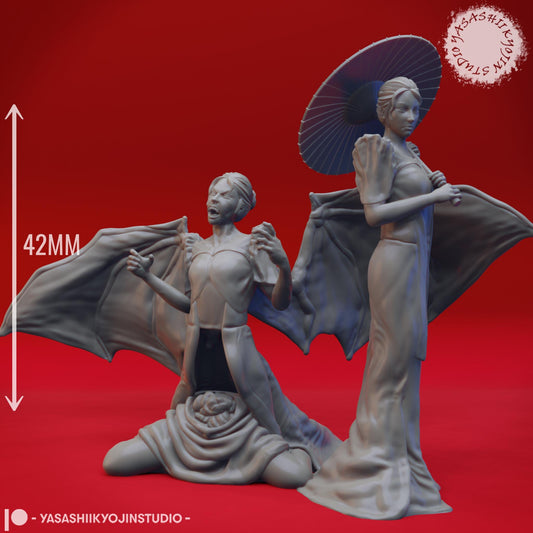 Manananggal  2 poses miniature by Yasashii Kyojin Studio