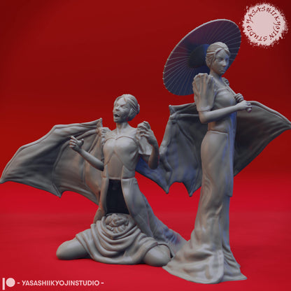 Manananggal  2 poses miniature by Yasashii Kyojin Studio
