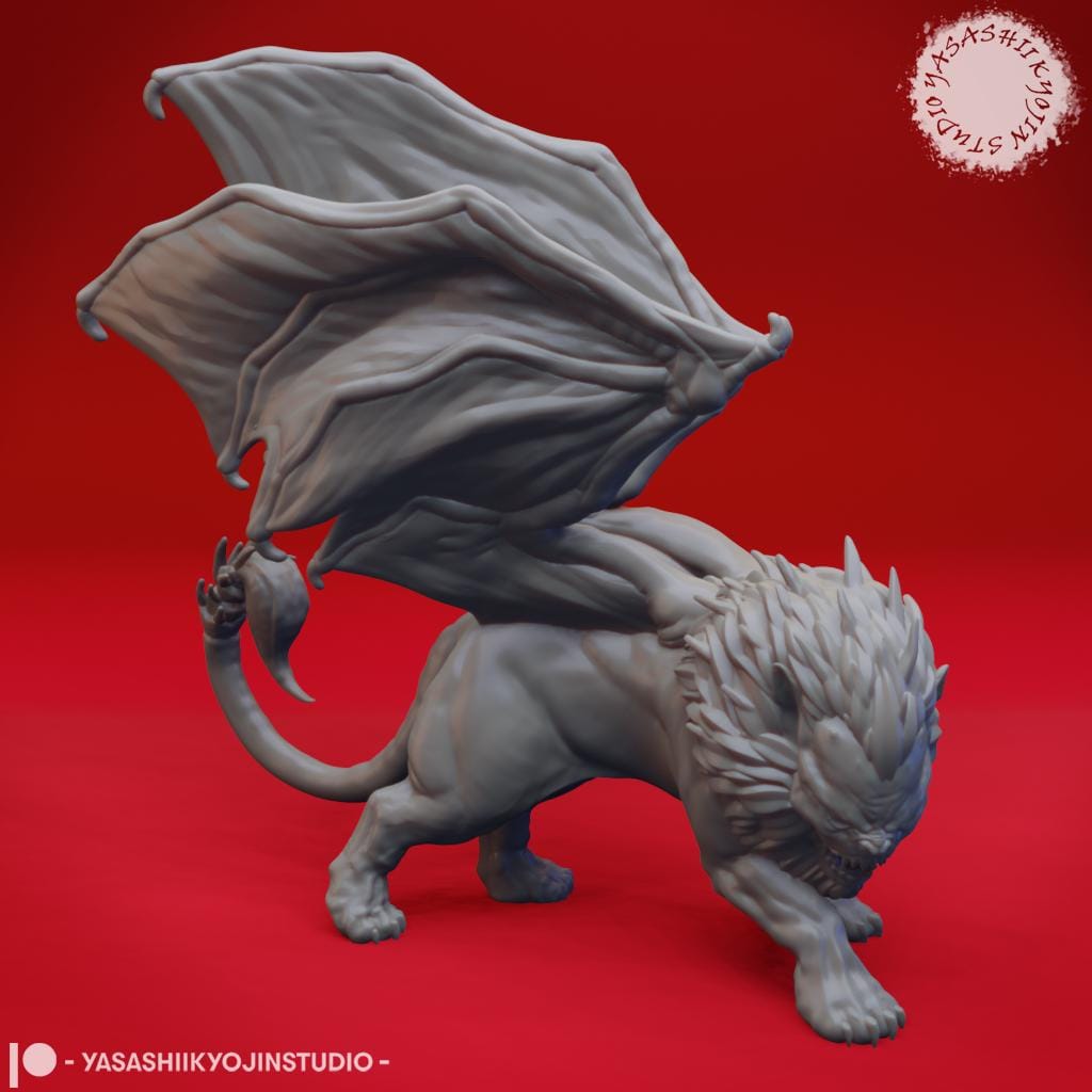 Manticore miniature by Yasashii Kyojin Studio