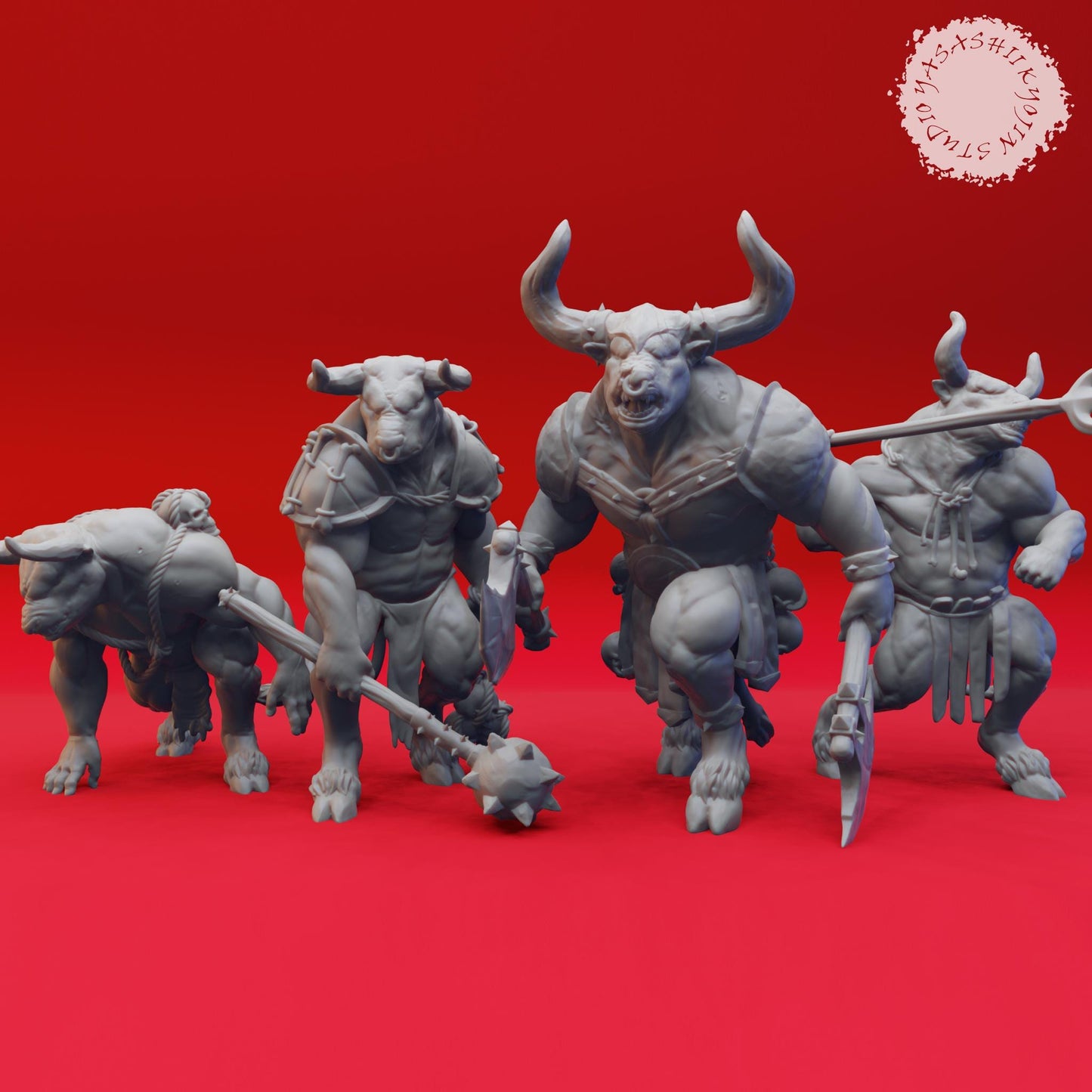 Minotaur miniature by Yasashii Kyojin Studio