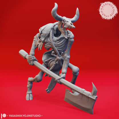 Minotaur Skeleton miniature by Yasashii Kyojin Studio