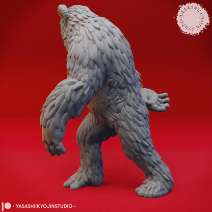 Yeti miniature by Yasashii Kyojin Studio