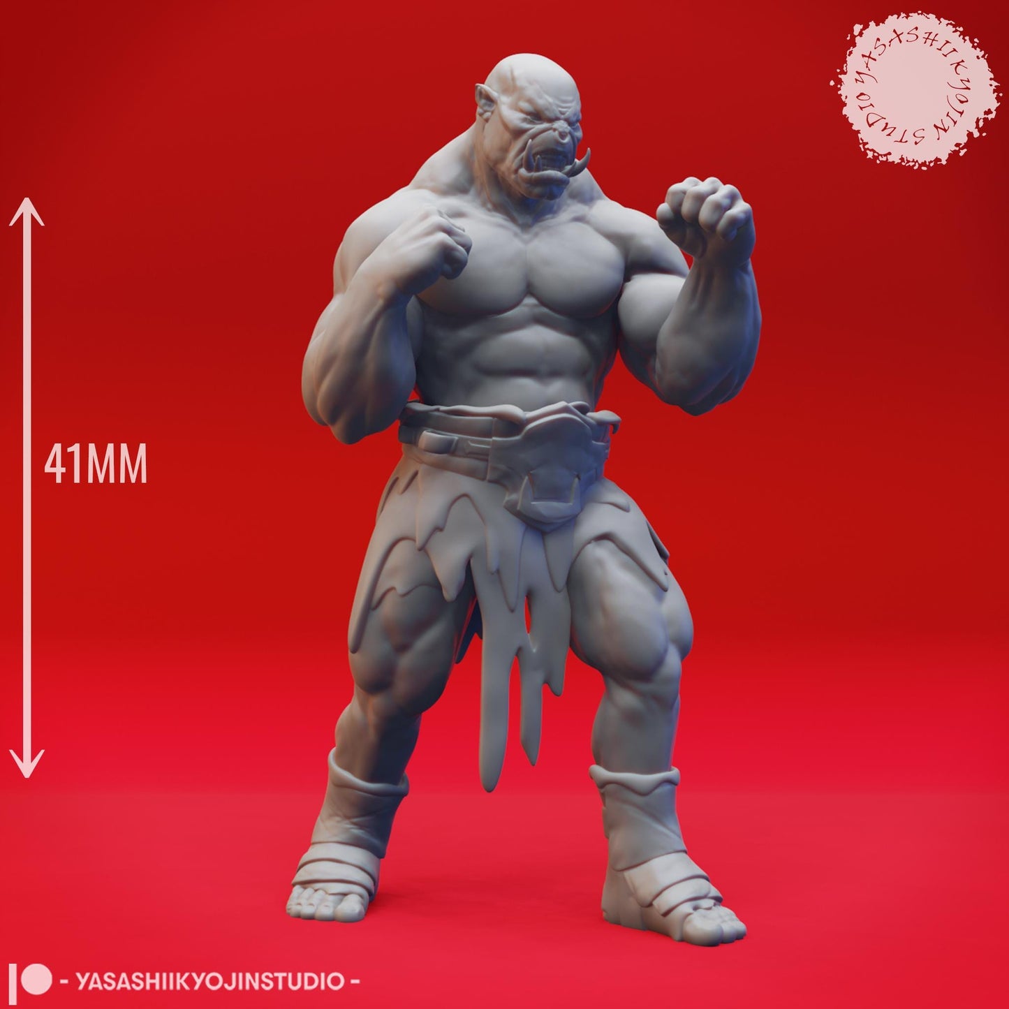 Orc miniature by Yasashii Kyojin Studio