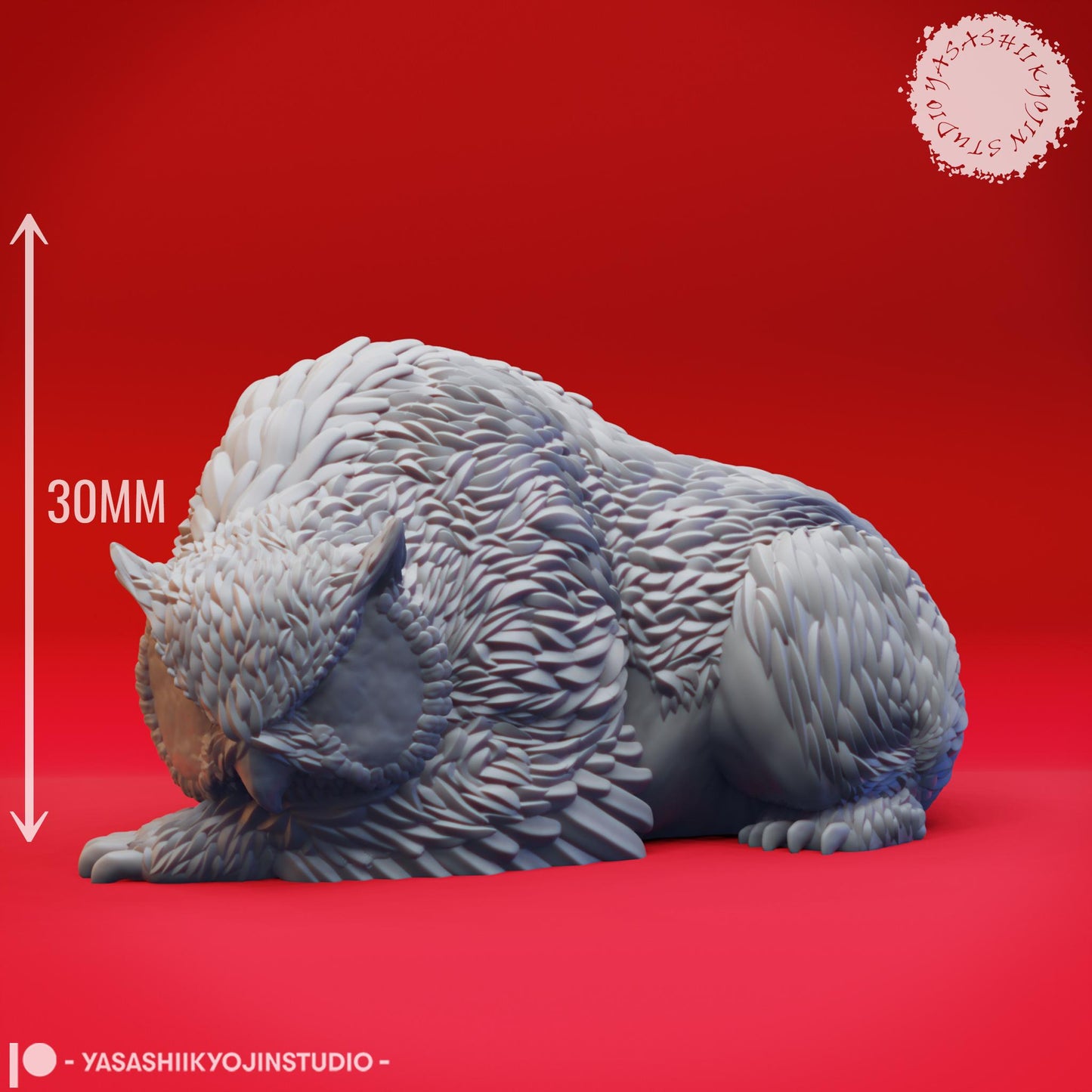 Owlbear miniature by Yasashii Kyojin Studio
