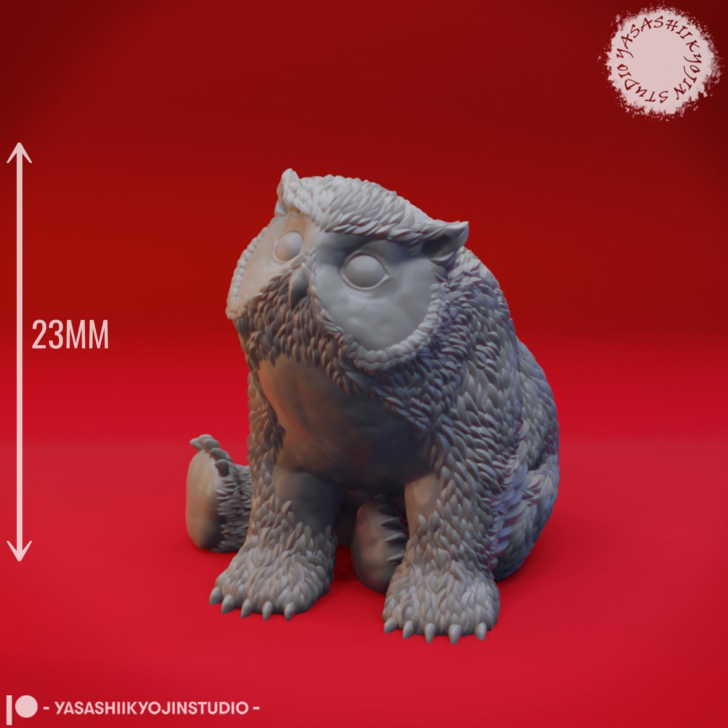 Owlbear miniature by Yasashii Kyojin Studio