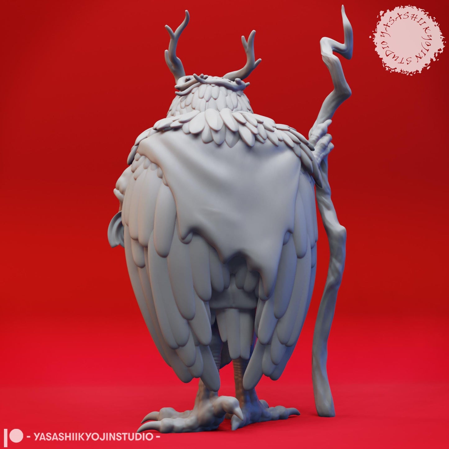 Owlin miniature by Yasashii Kyojin Studio