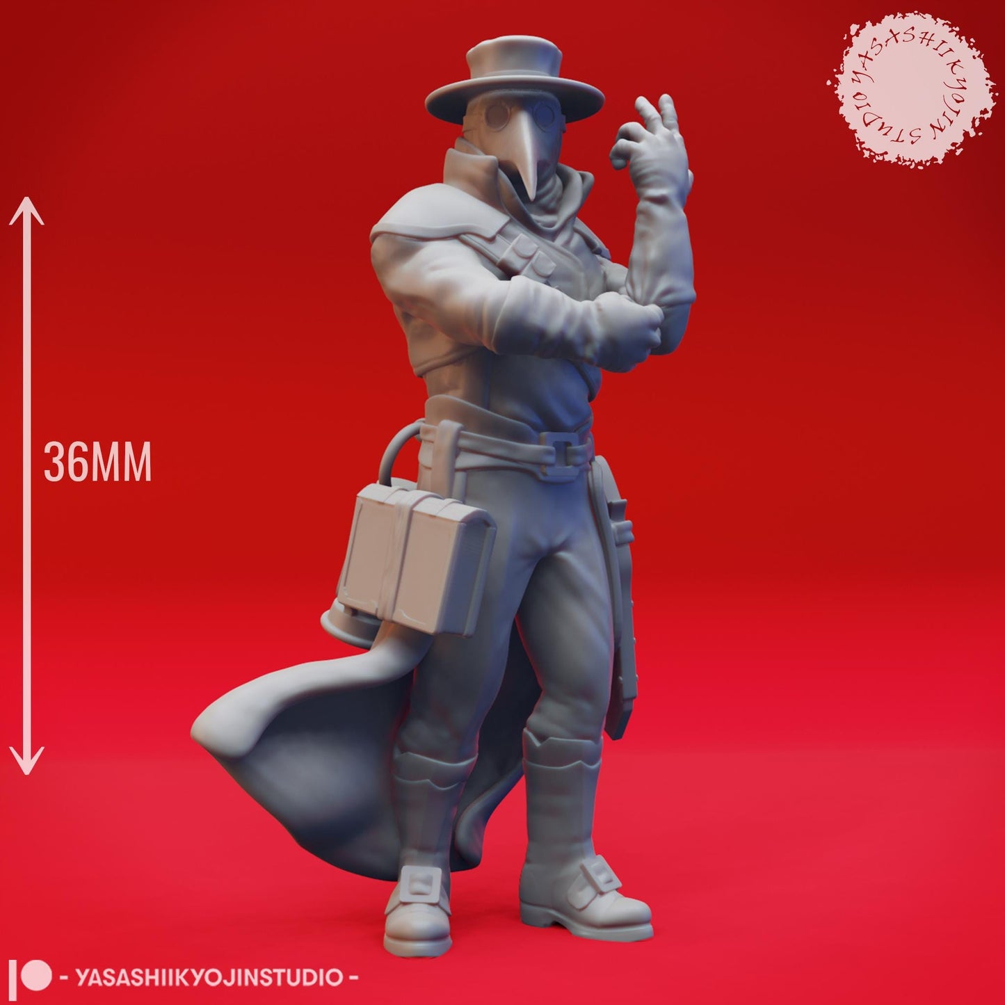Plague Doctor miniature by Yasashii Kyojin Studio
