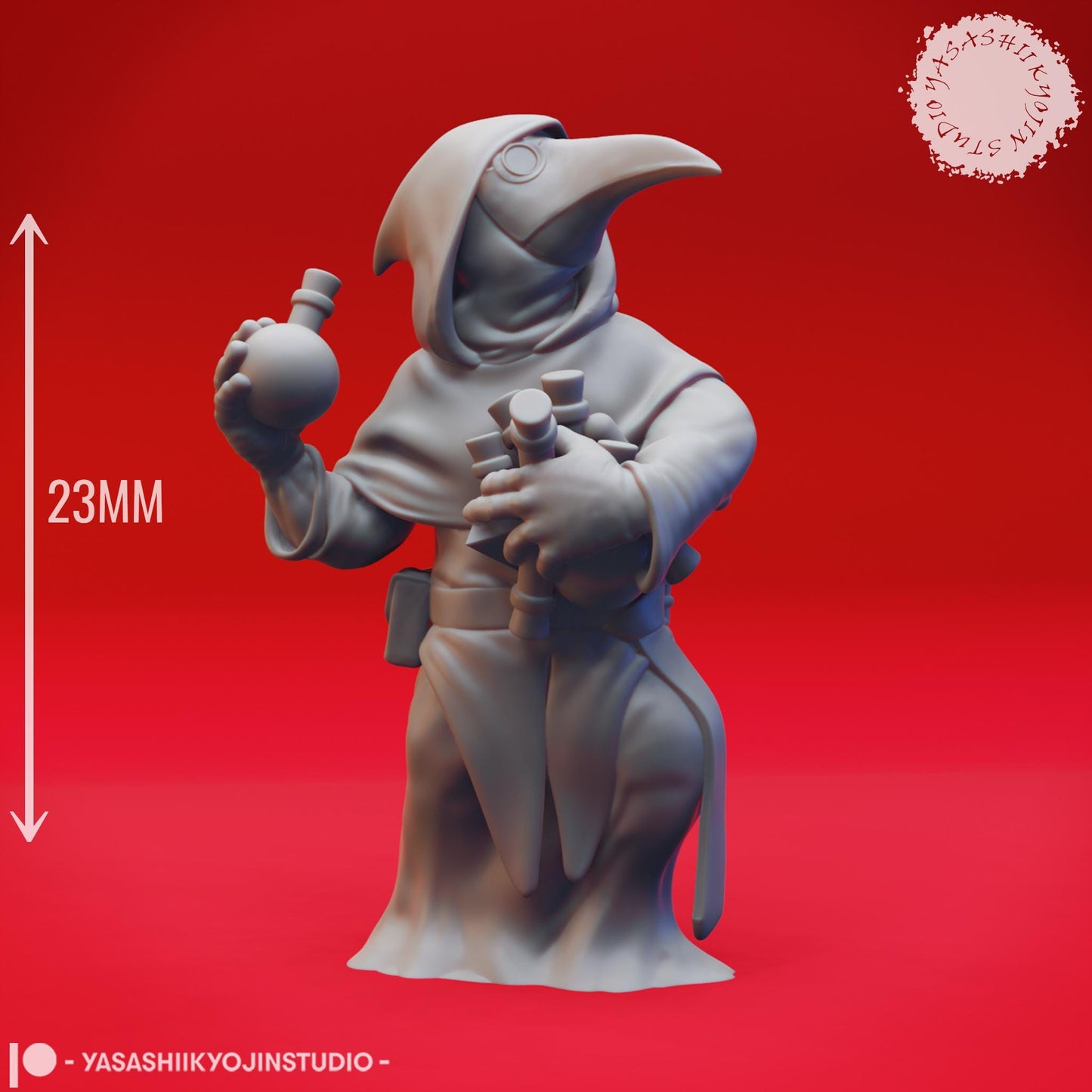 Plague Doctor miniature by Yasashii Kyojin Studio