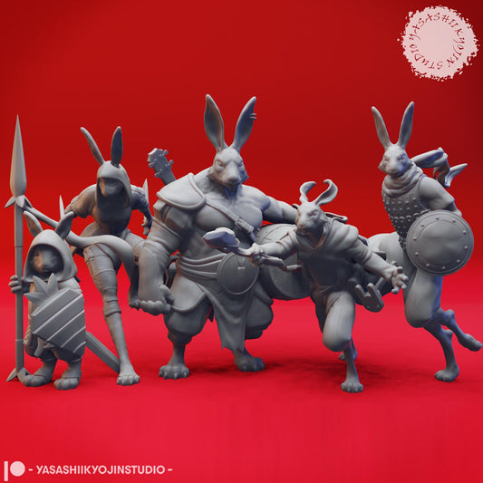 Rabbitfolk miniature by Yasashii Kyojin Studio