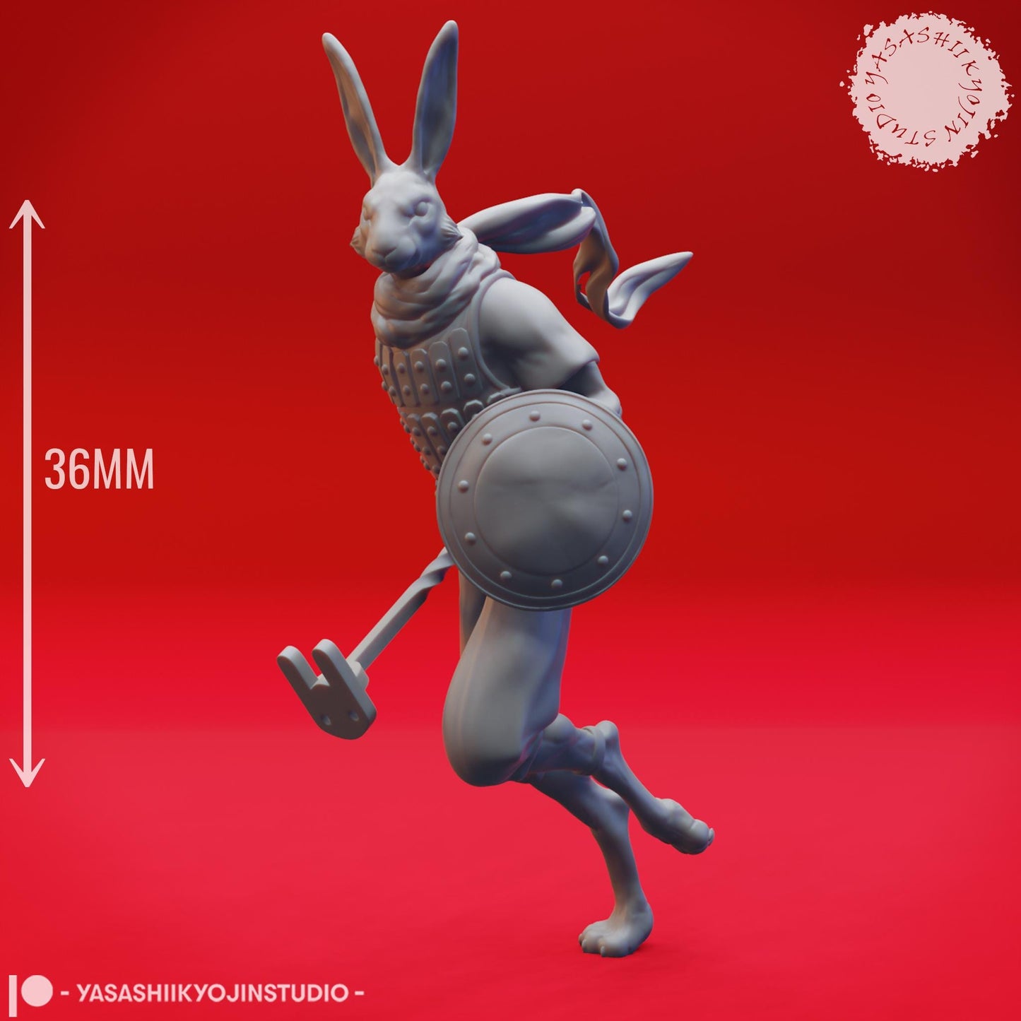 Rabbitfolk miniature by Yasashii Kyojin Studio