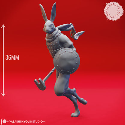 Rabbitfolk miniature by Yasashii Kyojin Studio